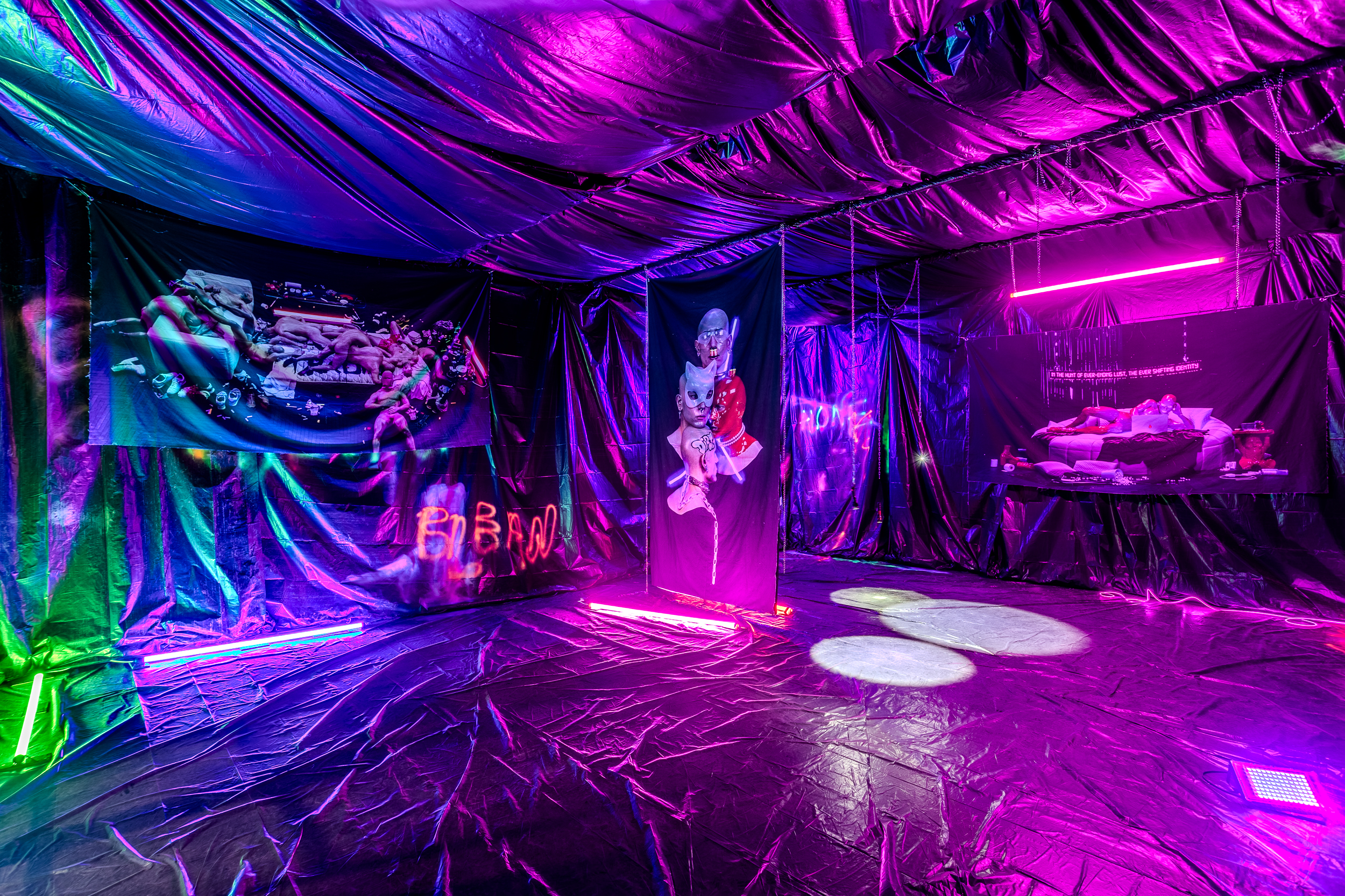Super Gonorrhea, CARNAL COLLAPSE AFTER 3 A.M., installation view
