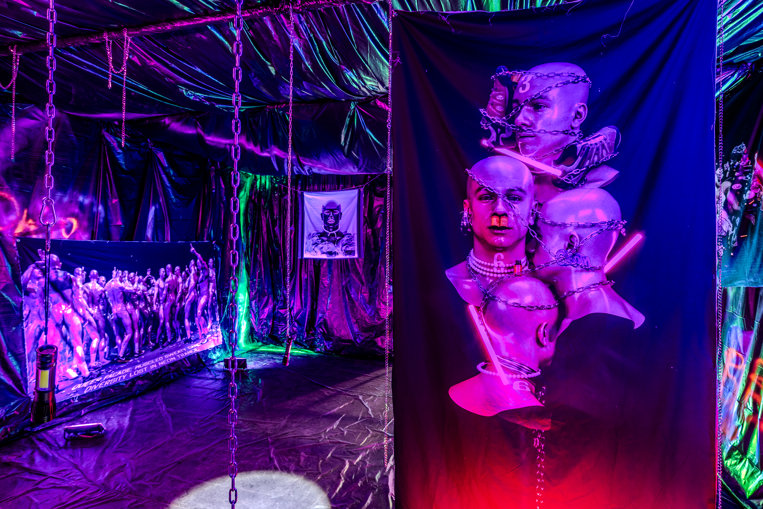 Super Gonorrhea, CARNAL COLLAPSE AFTER 3 A.M., installation view

