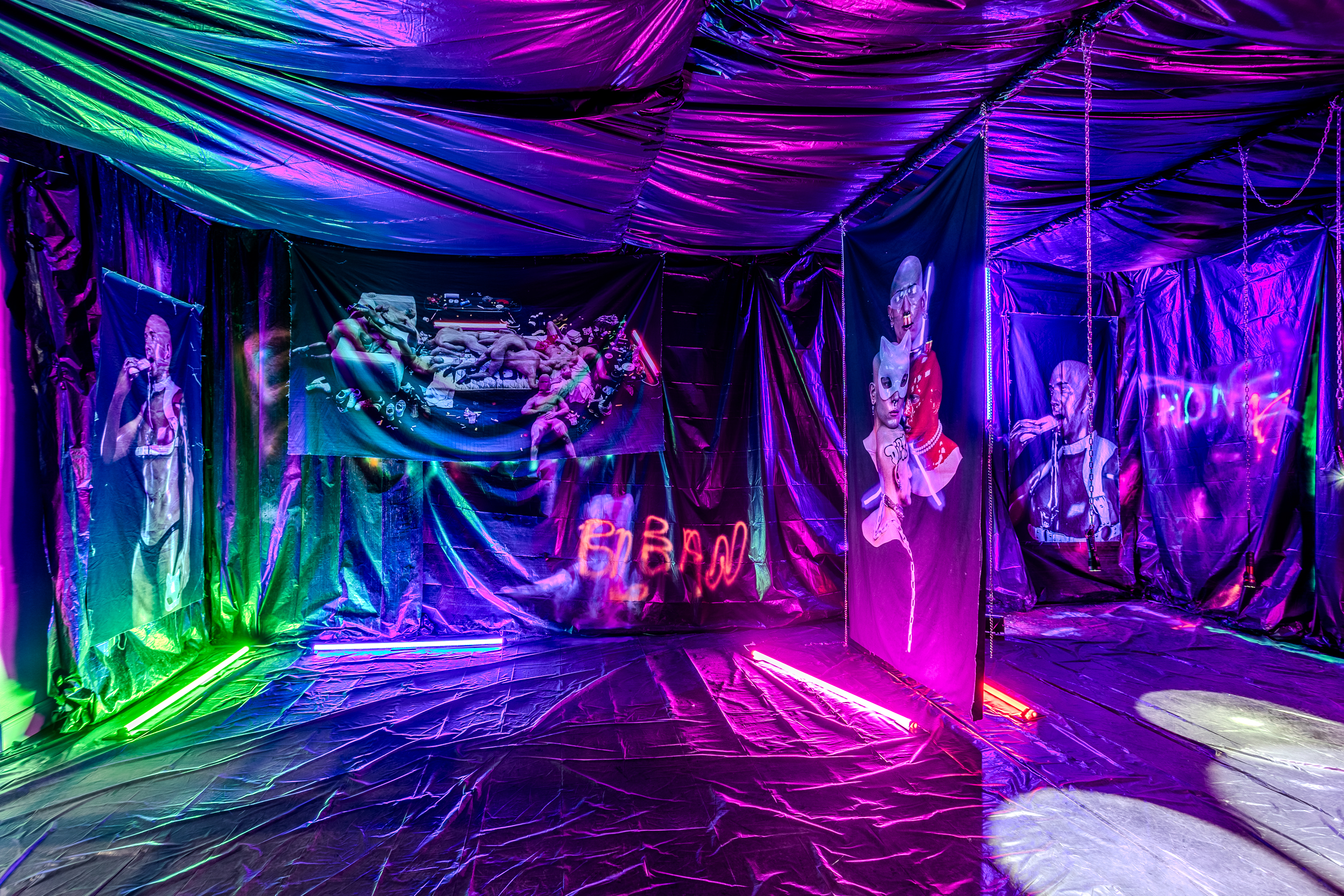 Super Gonorrhea, CARNAL COLLAPSE AFTER 3 A.M., installation view
