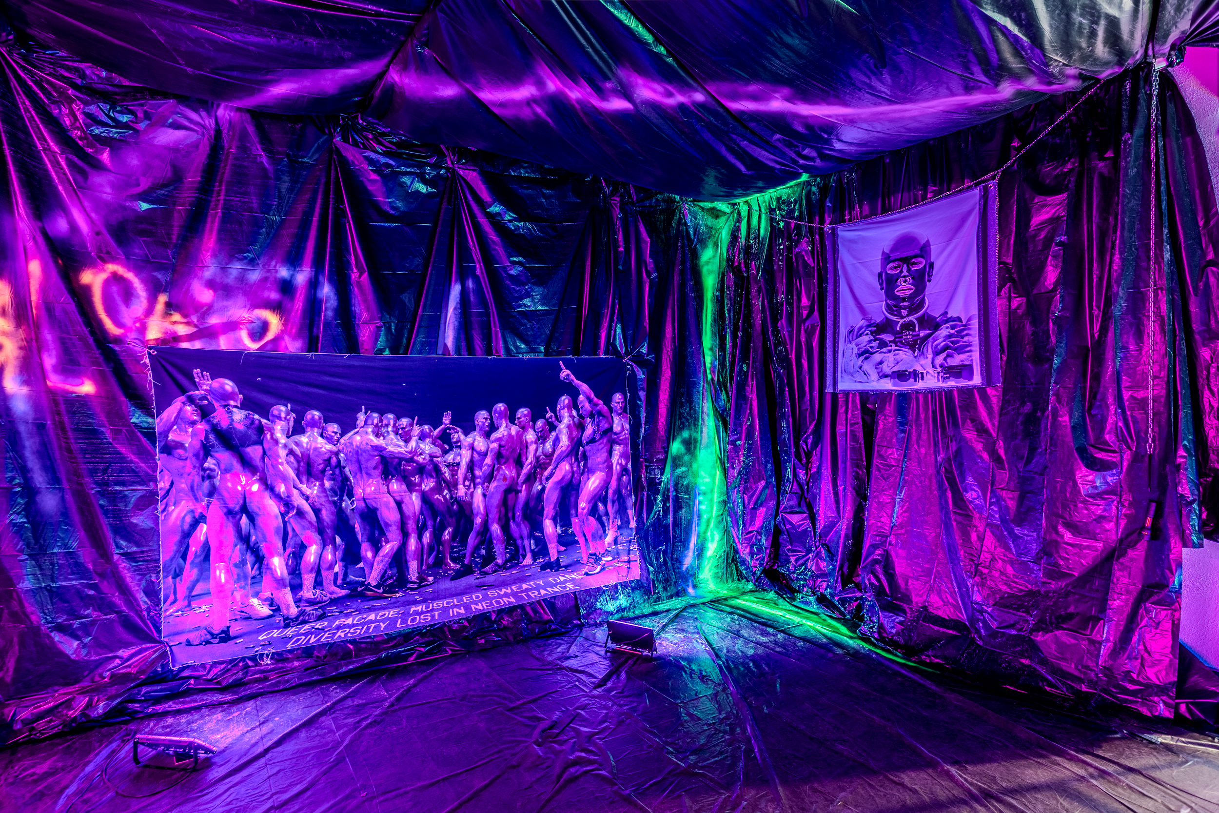 Super Gonorrhea, CARNAL COLLAPSE AFTER 3 A.M., installation view
